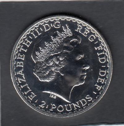 Beschrijving: 2 Pound BRITANNIA